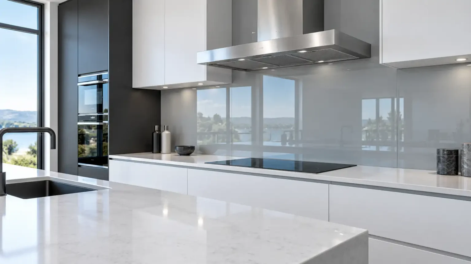 Home custom glass kitchen splashbacks
