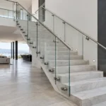 custom stainless steel and glass balustrade