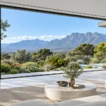 Floor to ceiling recessed glass sliding doors