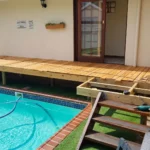 Custom timber deck & glass & stainless steel balustrade