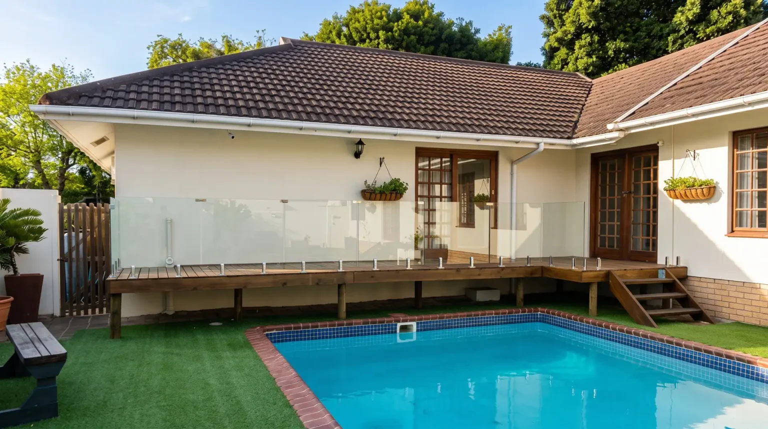 Project Dolliwarie Custom timber deck & glass & stainless steel balustrade