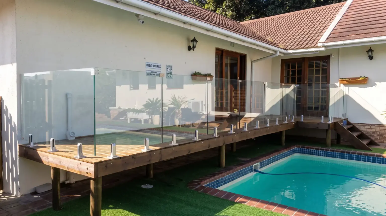 Project Dolliwarie Custom timber deck & glass & stainless steel balustrade